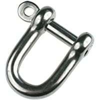 Los mejores  - ARBO-INOX® - Grillete - Grillete en D - Grillete redondo - Perno imperdible - Acero inoxidable A4-10 mm